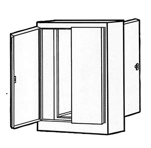 NEMA Type 12 Double Door Freestanding Dual Access Enclosure